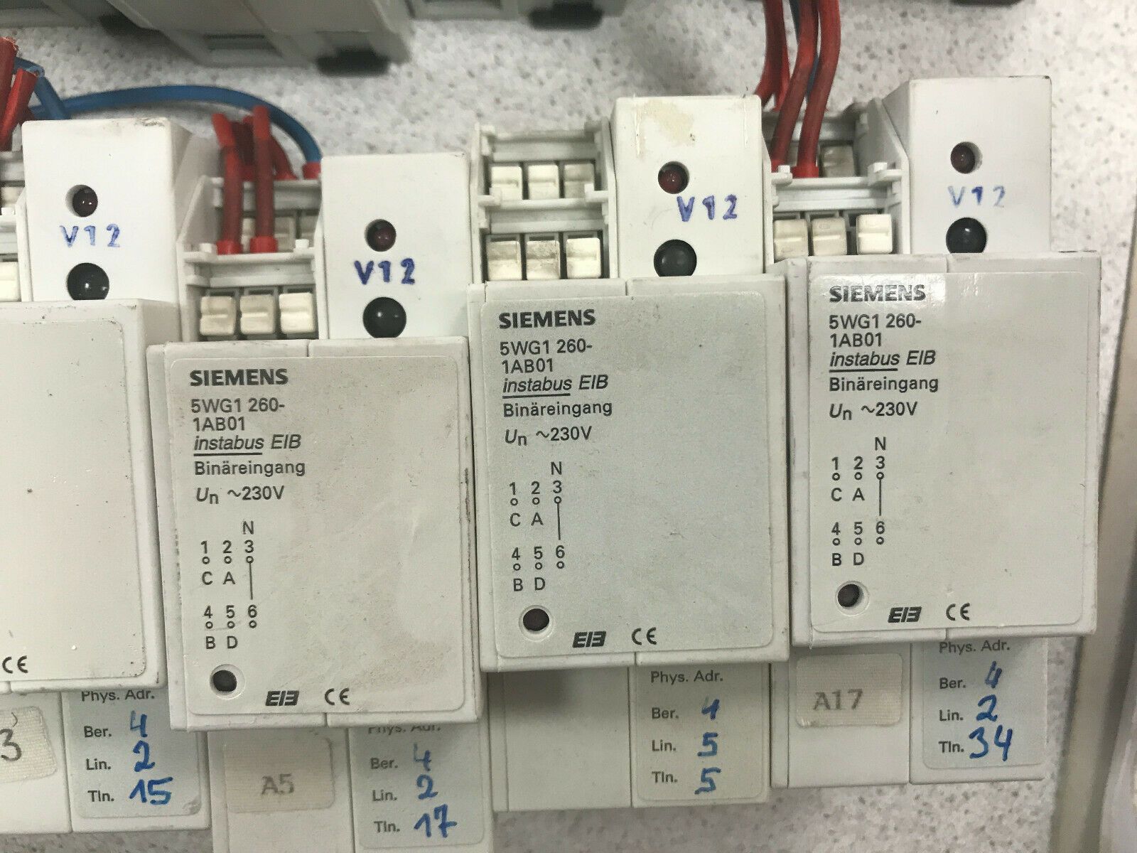 SIEMENS 5WG1 260-1AB01 Binary Inputs