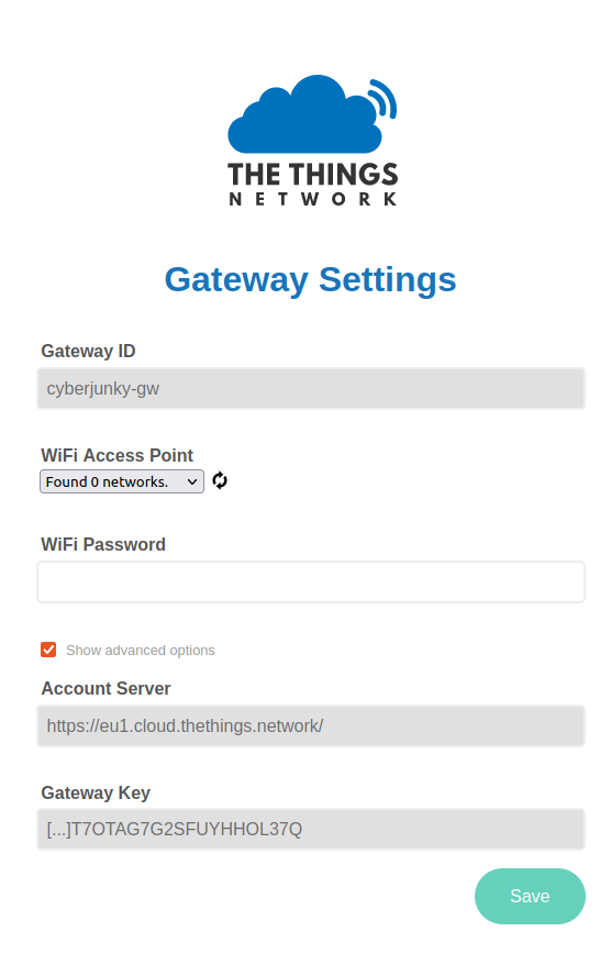 Move TTN Kickstarter LORA Gateway to V3 network